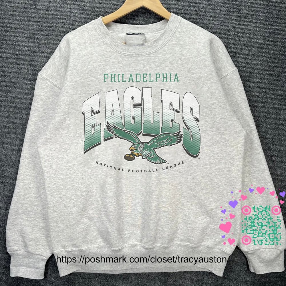 Vintage Philadelphia Eagles Sweatshirt Retro NFL Mens Womens Football Shirt tee